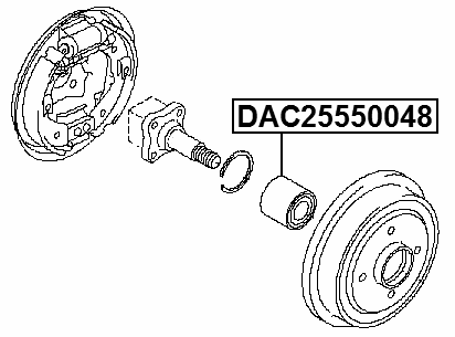 DAC25550048 - REAR WHEEL BEARING 25X55X48