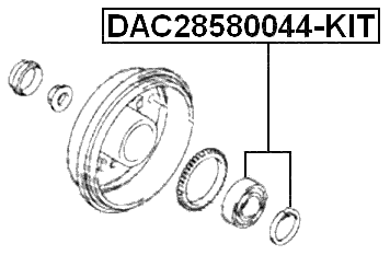 DAC28580044-KIT - REAR WHEEL BEARING REPAIR KIT 28X58X44
