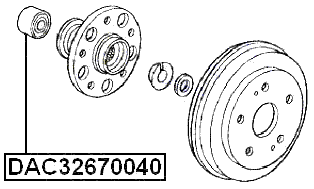DAC32670040 - REAR WHEEL BEARING 32X67X40