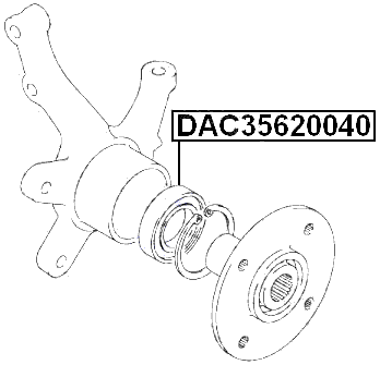 DAC35620040 - FRONT WHEEL BEARING 35X61.8X40