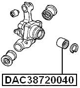 DAC38720040 - REAR WHEEL BEARING 38X72X40