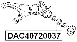 DAC40720037 - FRONT WHEEL BEARING 40X72X37