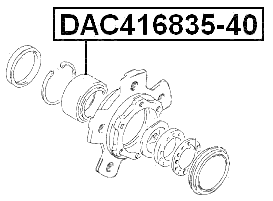 DAC416835-40 - FRONT WHEEL BEARING 41X68X35X40