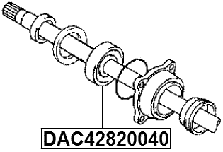 DAC42820040 - WHEEL BEARING 42X82X40X40