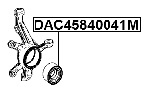 DAC45840041M - FRONT WHEEL BEARING 45X84X41