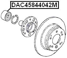 DAC45844042M - WHEEL BEARING 45X84X40X42