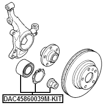 DAC45860039M-KIT - FRONT WHEEL BEARING 45X86X39