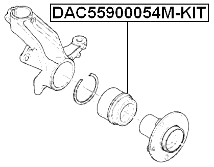 DAC55900054M-KIT - FRONT WHEEL BEARING REPAIR KIT 55X90X54