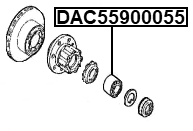 DAC55900055 - WHEEL BEARING 55X90X55
