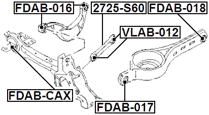 FDAB-017 - BUSHING, REAR TRAILING ARM