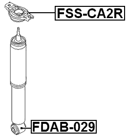 FDAB-029 - BUSHING, REAR SHOCK ABSORBER