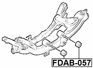 FDAB-057 - REAR CROSSMEMBER BUSHING