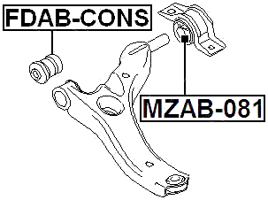 FDAB-CONS - FRONT BUSHING, FRONT CONTROL ARM