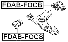 FDAB-FOCS - FRONT BUSHING, FRONT CONTROL ARM