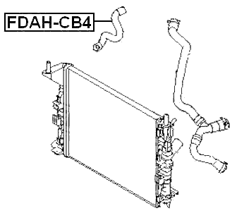 FDAH-CB4 - RADIATOR HOSE