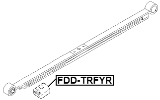 FDD-TRFYR - REAR LEAF SPRING RUBBER BUFFER