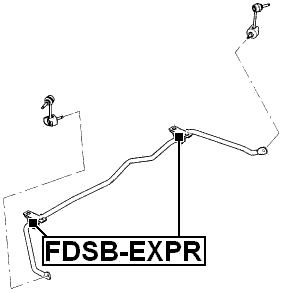 FDSB-EXPR - REAR STABILIZER BAR BUSH KIT (SET OF TWO) D20