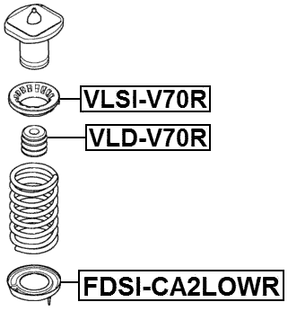 FDSI-CA2LOWR - REAR SPRING LOWER SEAT