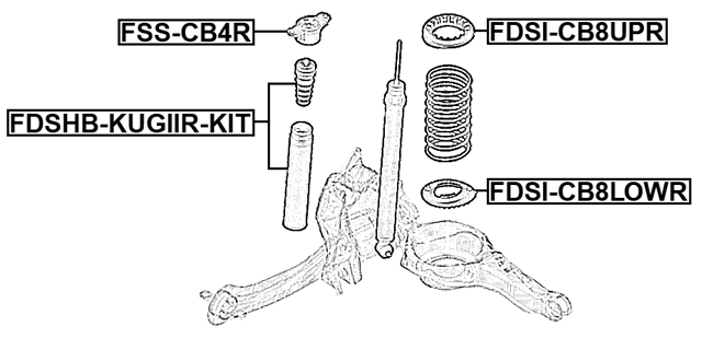 FDSI-CB8LOWR - REAR SPRING LOWER SEAT