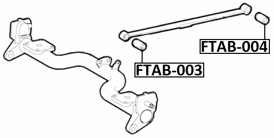 FTAB-003 - FRONT BUSHING, REAR LEAF SPRING