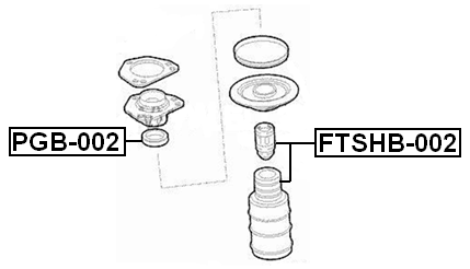 FTSHB-002 - FRONT SHOCK ABSORBER BOOT