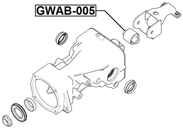 GWAB-005 - REAR DIFFERENTIAL BUSHING