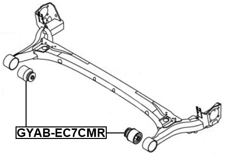 GYAB-EC7CMR - REAR CROSSMEMBER BUSHING