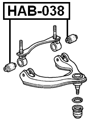 HAB-038 - BUSHING, FRONT UPPER CONTROL ARM
