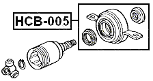 HCB-005 - DRIVE SHAFT BEARING