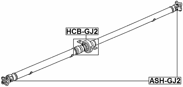 HCB-GJ2 - DRIVE SHAFT BEARING (REPAIR KIT)