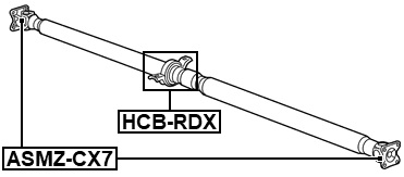 HCB-RDX - DRIVE SHAFT BEARING (REPAIR KIT)