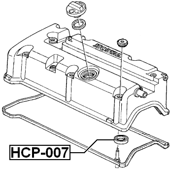 HCP-007 - SEAL RING, SPARK PLUG TUBE