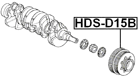 HDS-D15B - CRANKSHAFT PULLEY D13B/D15B/ZC