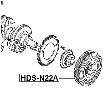 HDS-N22A - CRANKSHAFT PULLEY
