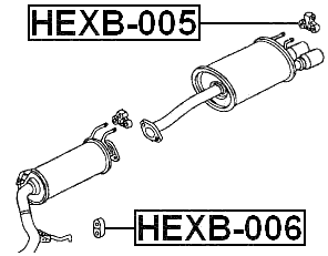 HEXB-006 - EXHAUST PIPE SUPPORT