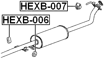 HEXB-007 - EXHAUST PIPE SUPPORT