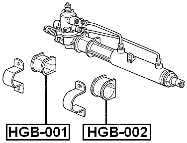 HGB-002 - GROMMET STEERING RACK HOUSING