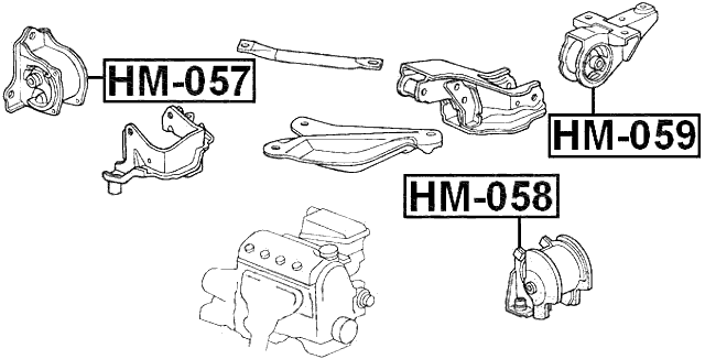 HM-059 - REAR ENGINE MOUNT