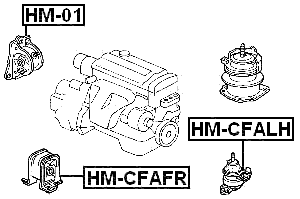 HM-CFALH - LEFT ENGINE MOUNT (HYDRO) AT