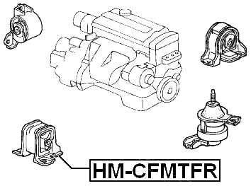 HM-CFMTFR - FRONT ENGINE MOUNT MT