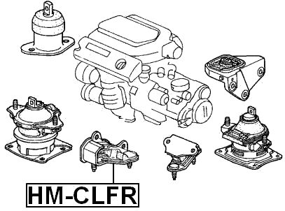 HM-CLFR - FRONT TRANSMISSION MOUNT