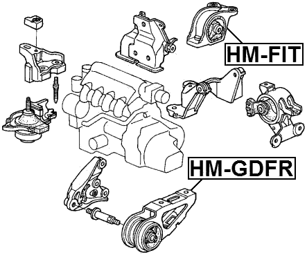HM-GDFR - FRONT ENGINE MOUNT