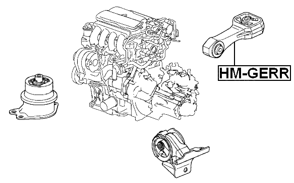 HM-GERR - REAR ENGINE MOUNT
