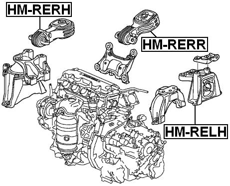 HM-RELH - LEFT ENGINE MOUNT