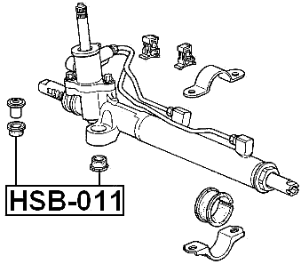 HSB-011 - STEERING RACK BUSHING