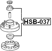 HSB-037 - FRONT SHOCK ABSORBER BUSHING