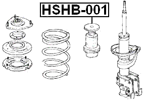HSHB-001 - BOOT WITH JOUNCE BUMPER FRONT SHOCK ABSORBER D23