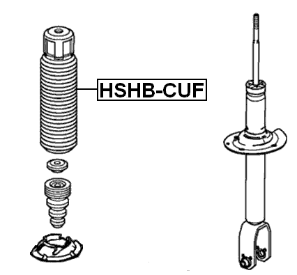 HSHB-CUF - REAR SHOCK ABSORBER BOOT