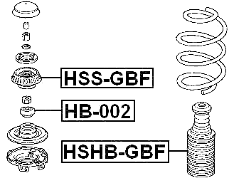 HSHB-GBF - FRONT SHOCK ABSORBER BOOT