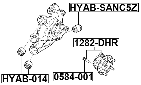 HYAB-014 - REAR KNUCKLE BUSHING